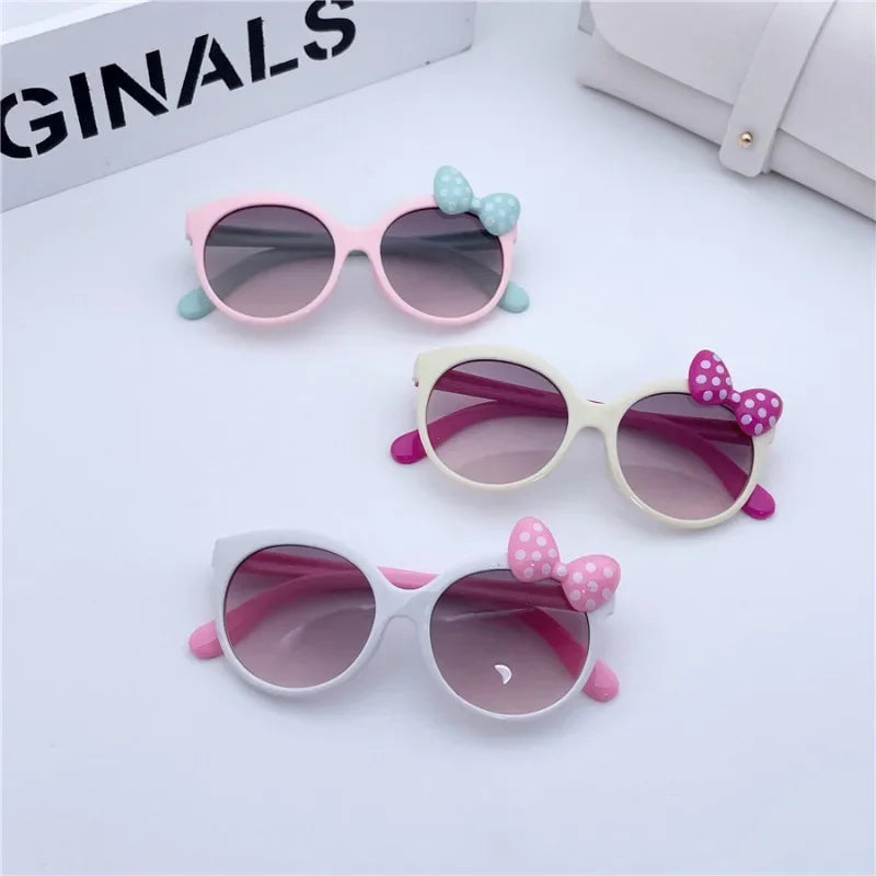 Kids bowknot sunglasses