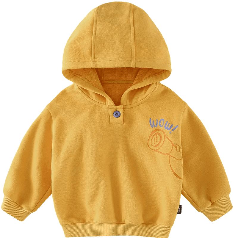 Kids yellow hoodies for fall/winter