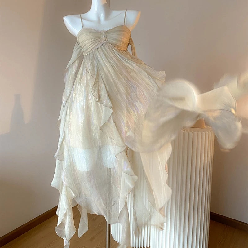 Women's photo dress chiffon beach dress