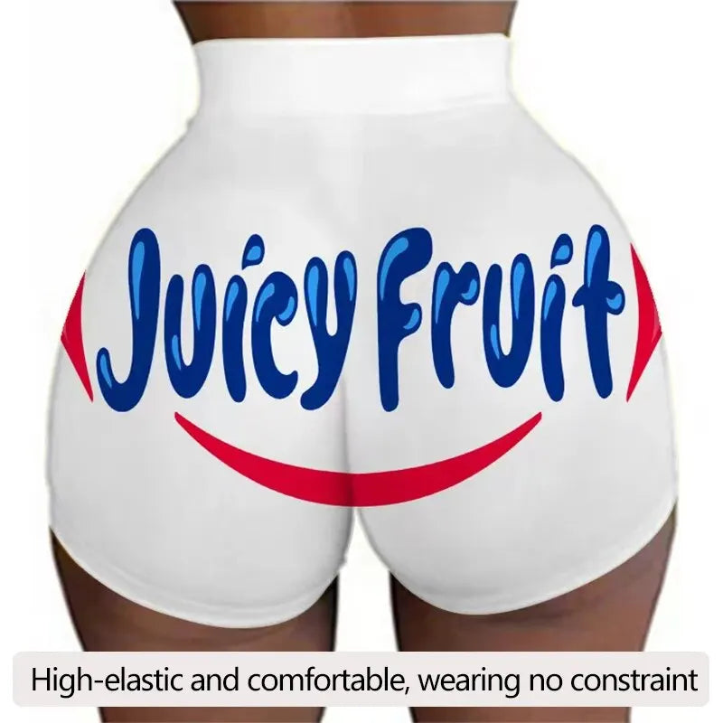 Alternate view: Women's emoji print shorts