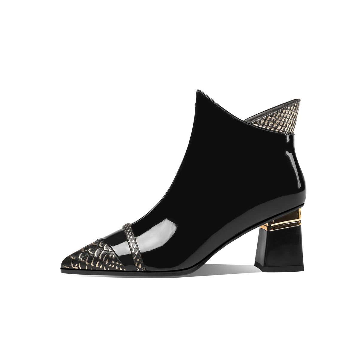 Alternate view: Women's snakeskin ankle boots
