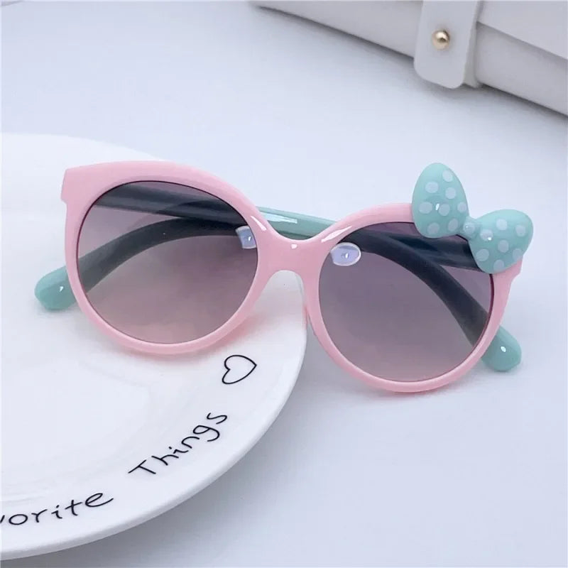 Kids bowknot sunglasses