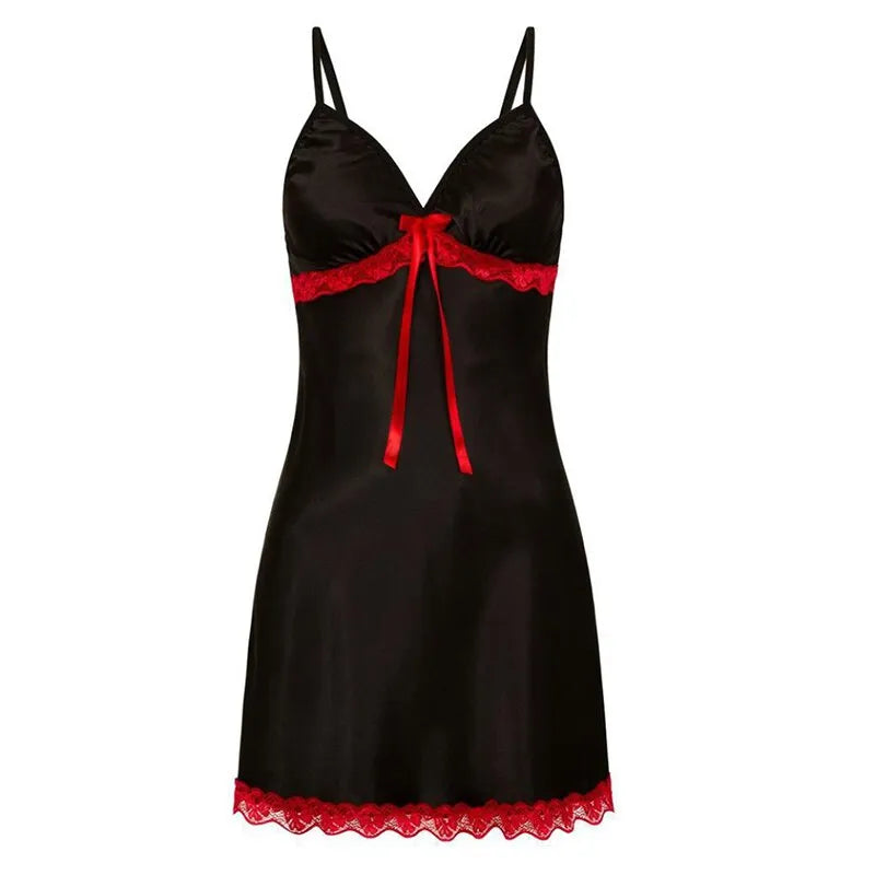 Women's satin slip nightgown