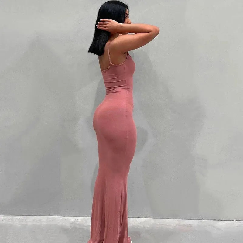 Alternate view: Women's satin slip maxi dress