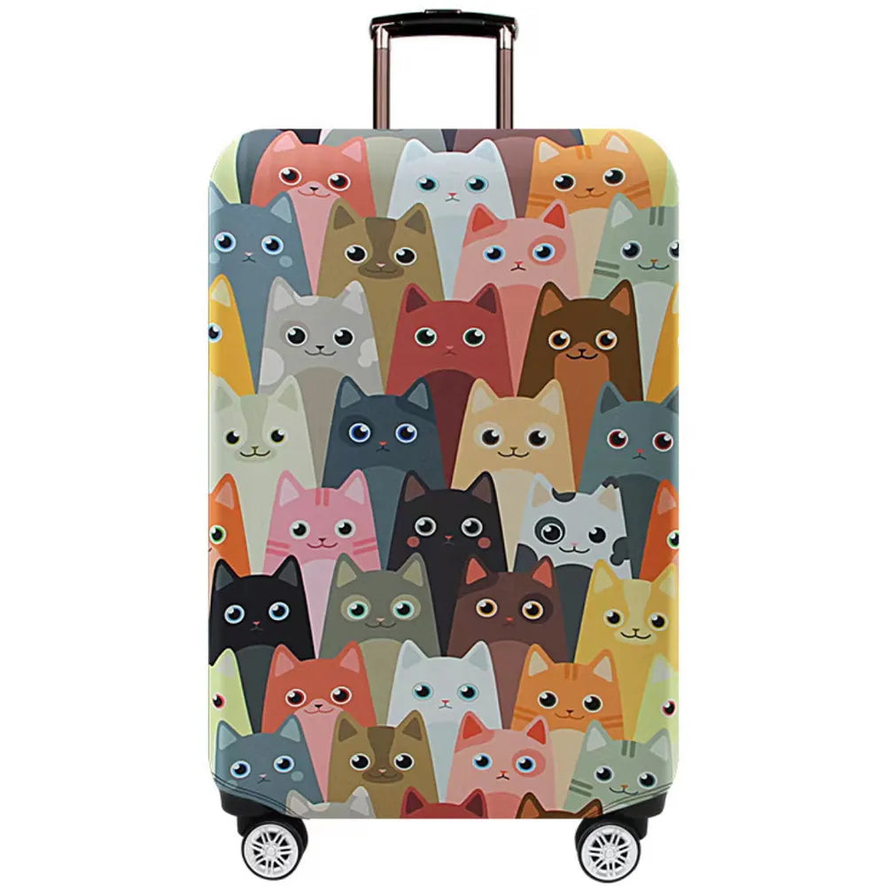 Unisex animal head protective suitcase sleeve