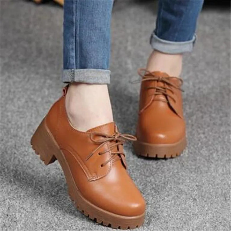 Women's british leather flats