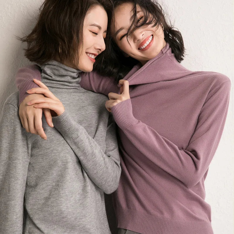 Women's turtleneck sweater
