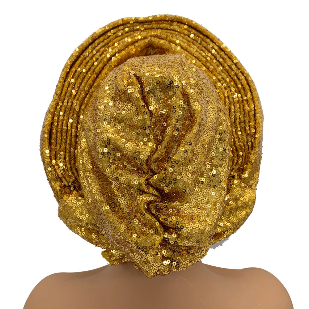 Alternate view: Women's sequin turban cap