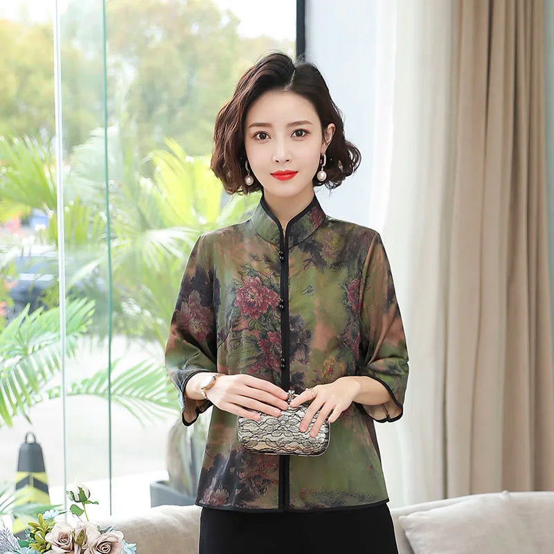 Women's shirt a cheongsam blouse