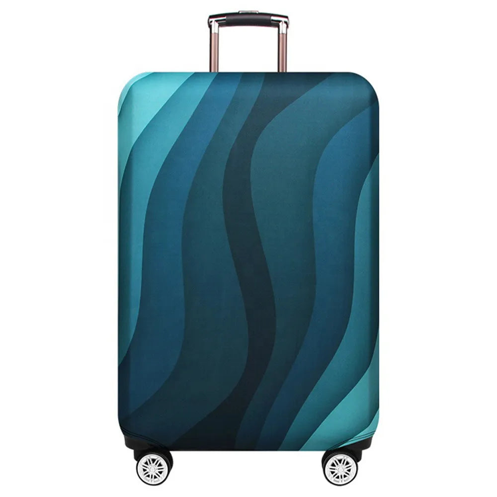 Unisex blue ribbon protective suitcase sleeve