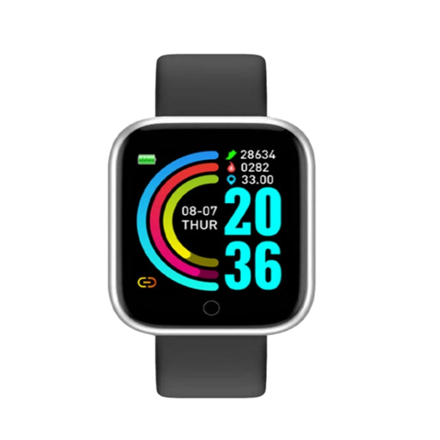 Square fitness tracker smart watch - view 7