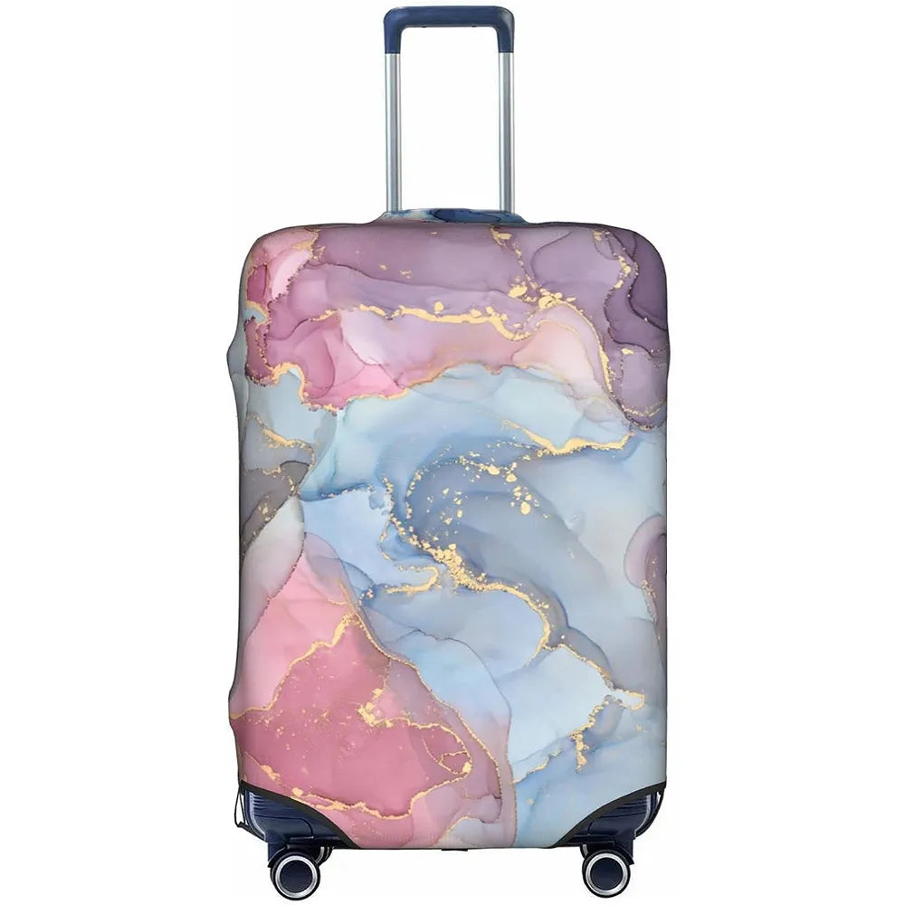 Unisex marble protective suitcase sleeve
