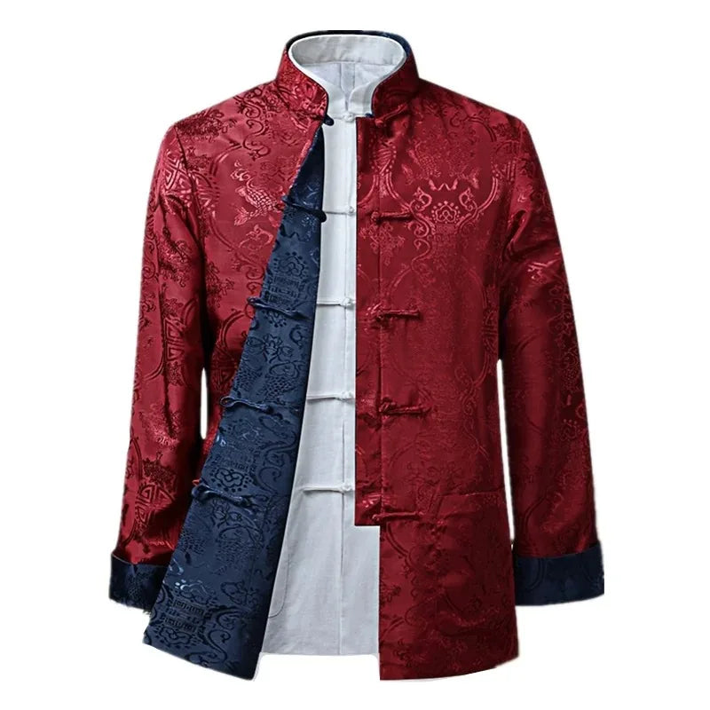 Alternate view: Men's chinese dragon tang suit