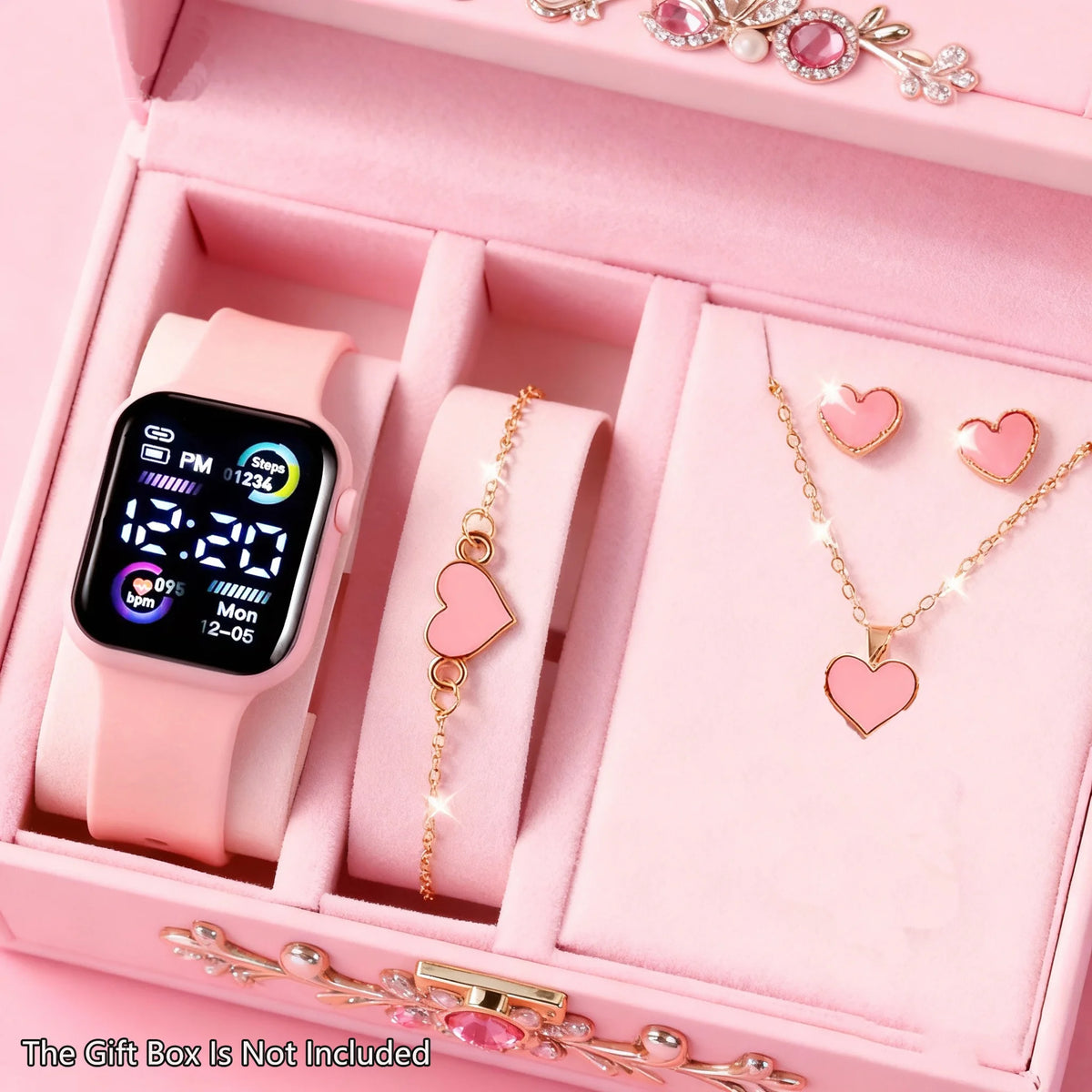 Digital watch and jewelry gift set - view 4