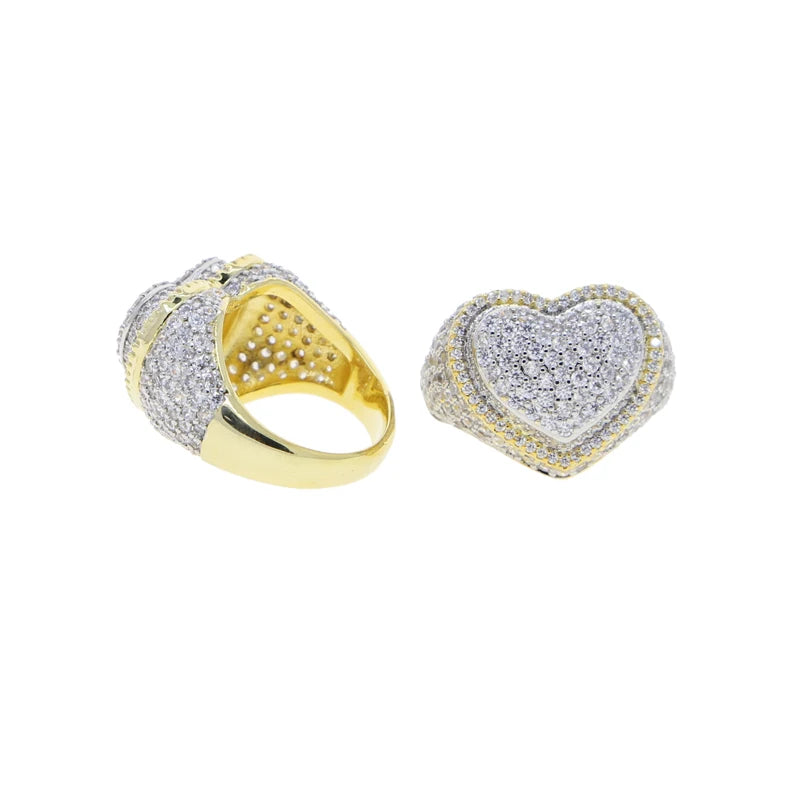 Women's heart eternity ring