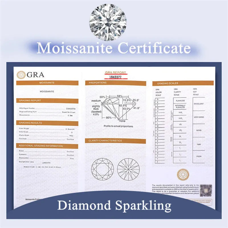 Women's 18K white gold moissanite solitaire ring