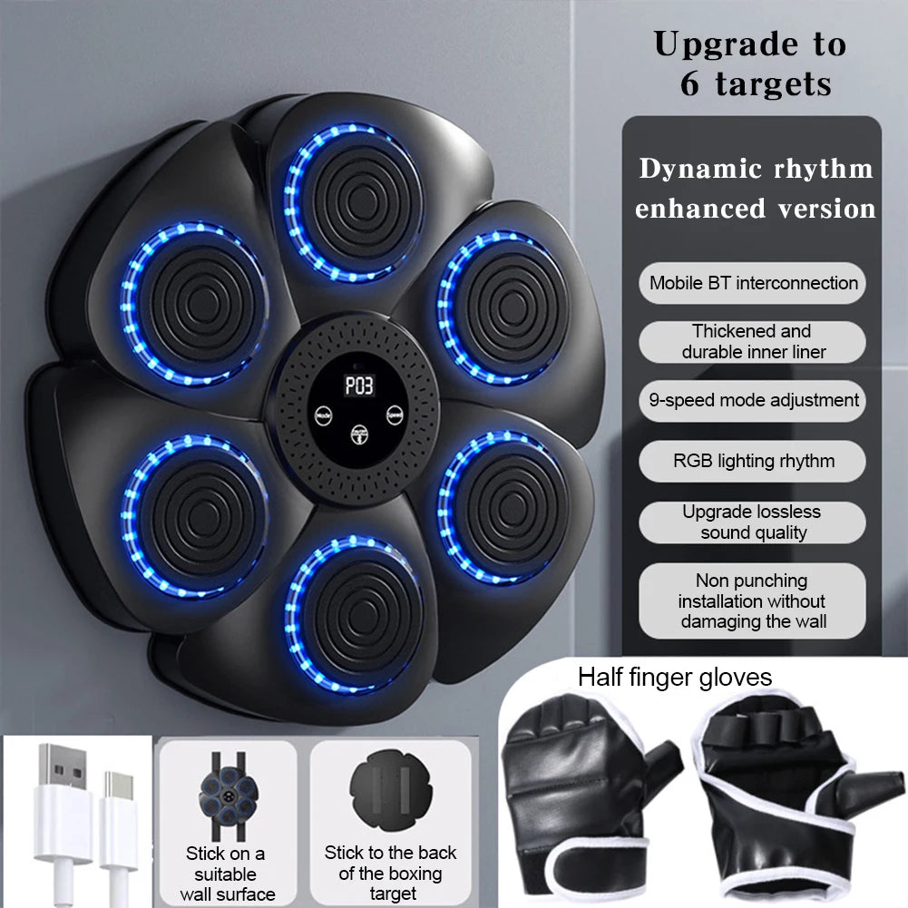 Alternate view: Smart music boxing trainer
