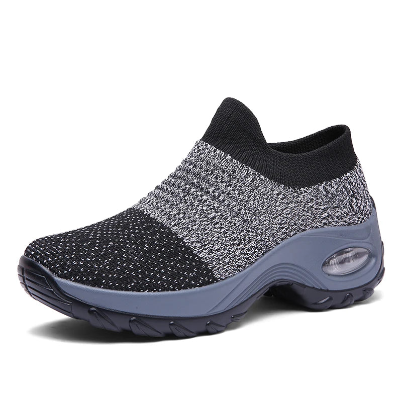 Women's gray comfy sneakers