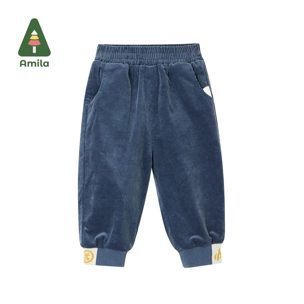 Kids blue corduroy trousers