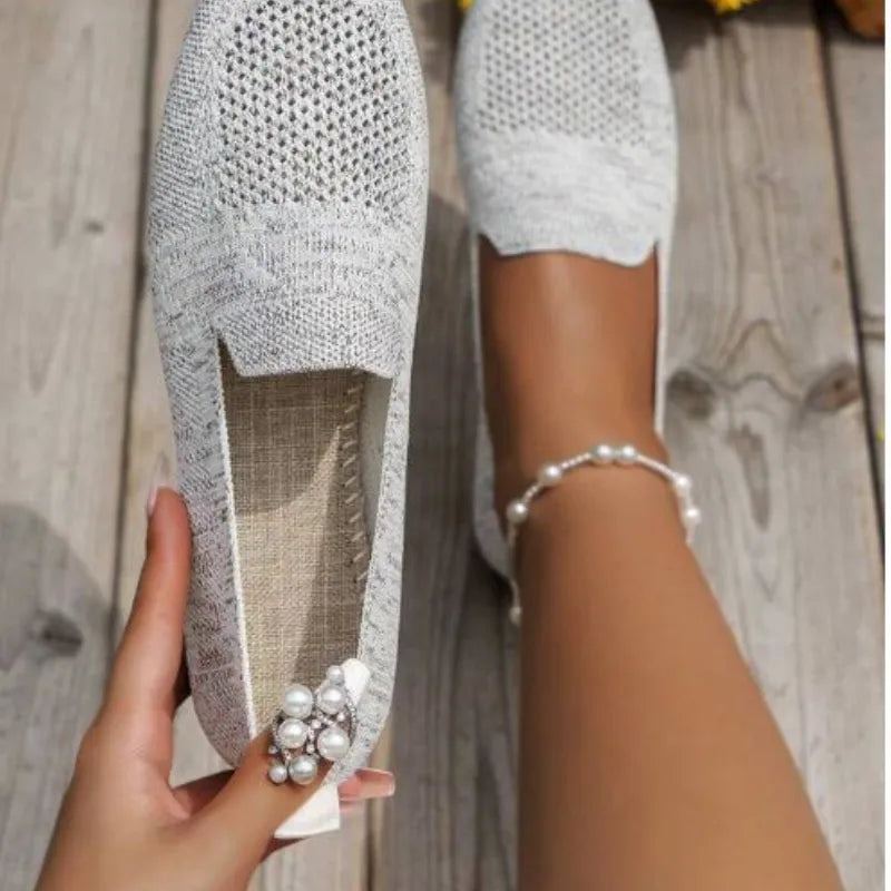 Women's knit ballet flats