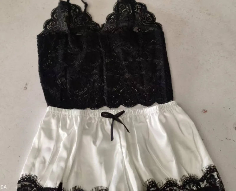 Women's white pajama set