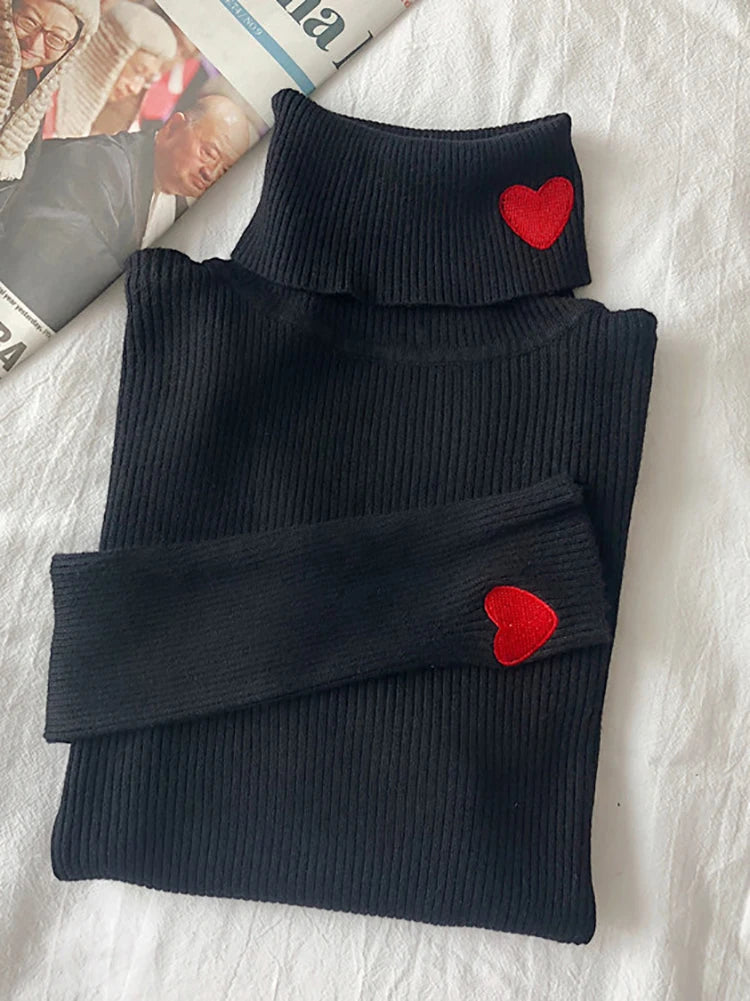 Alternate view: Women's heart sweater