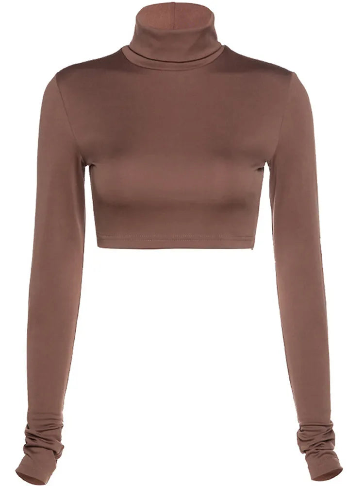 Alternate view: Women's turtleneck t-shirt