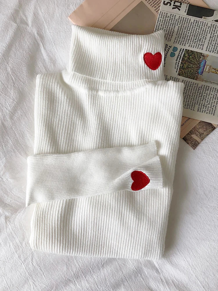 Alternate view: Women's heart sweater