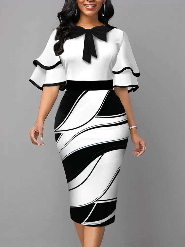 Women's midi robe dress