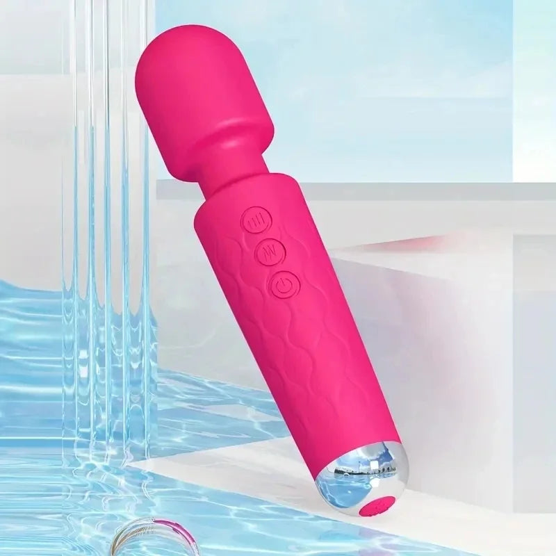 Electric pink large massage stick