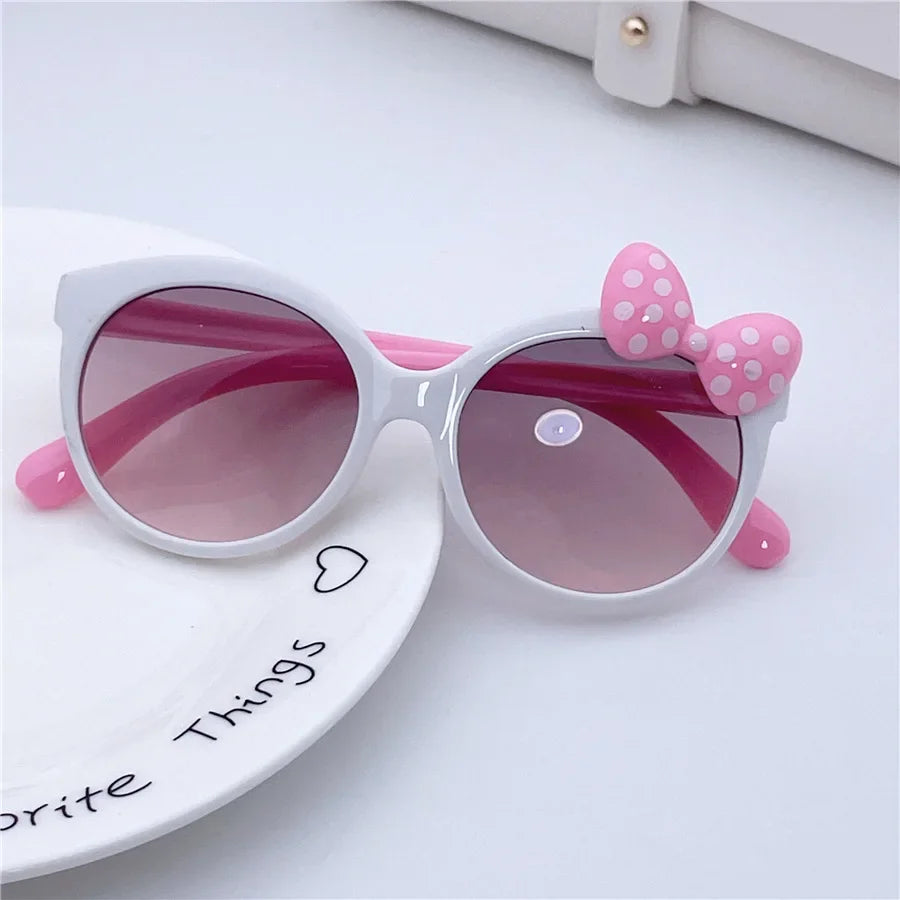 Kids bowknot sunglasses