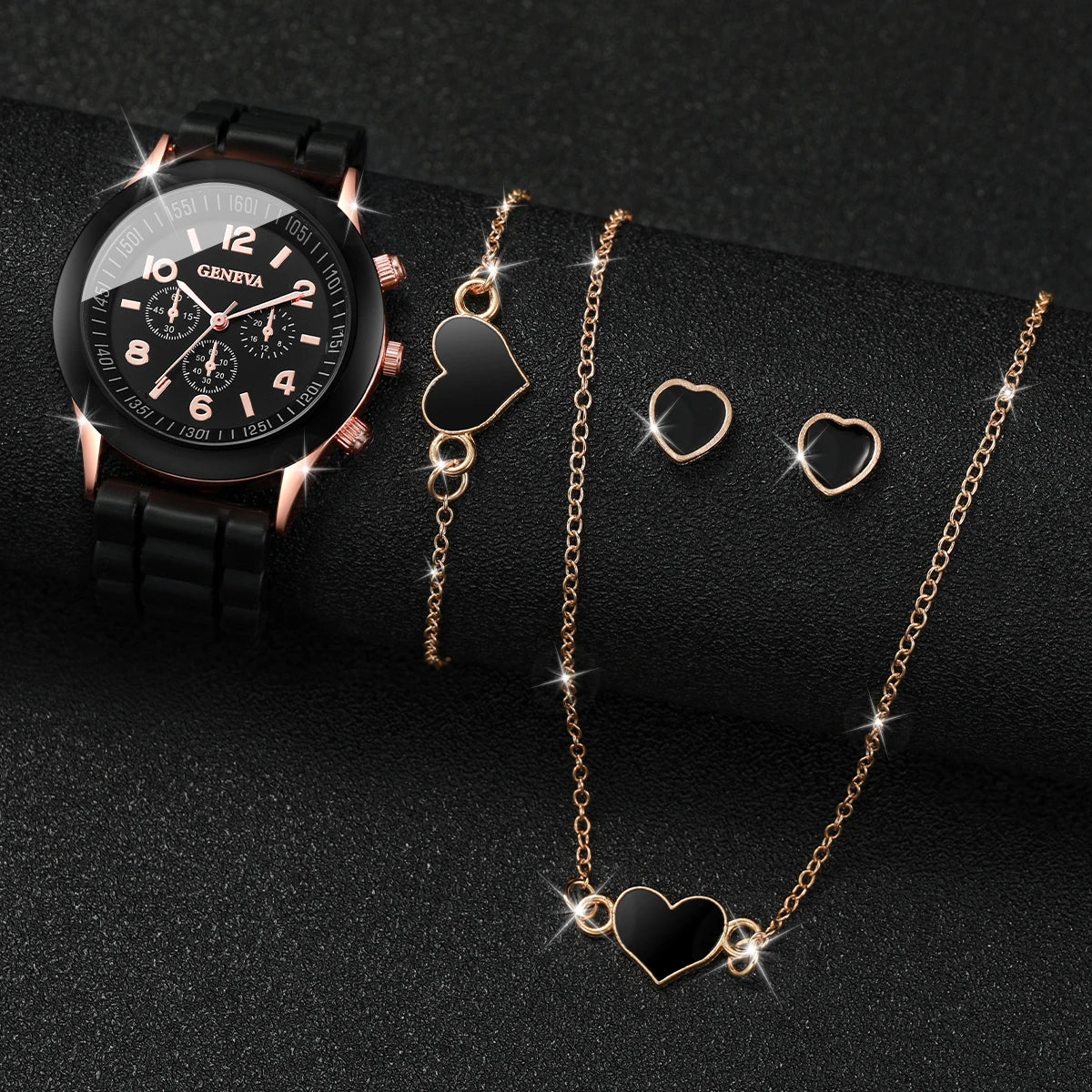 Silicone watch and jewelry gift set - view 10