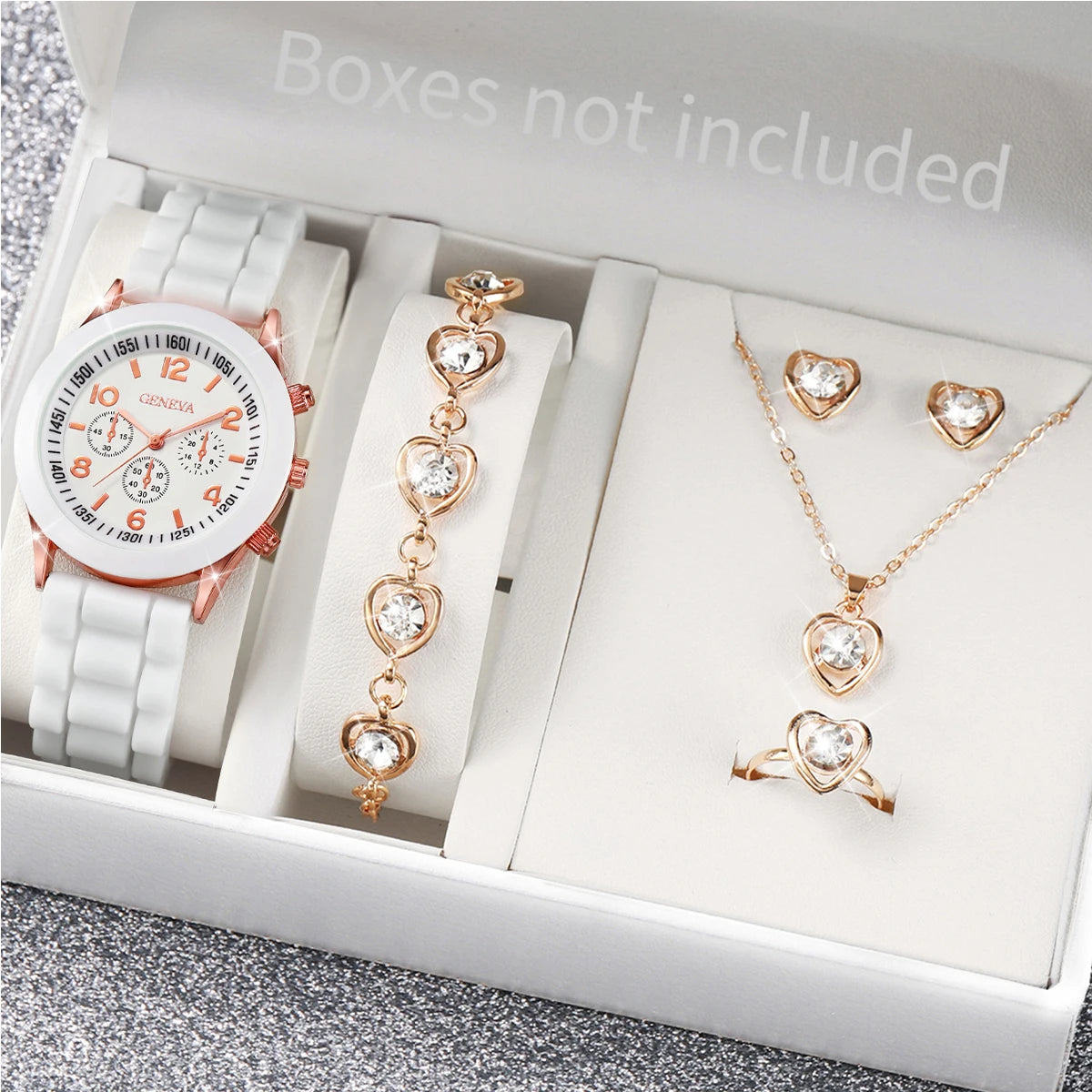 Silicone watch and jewelry gift set - view 9