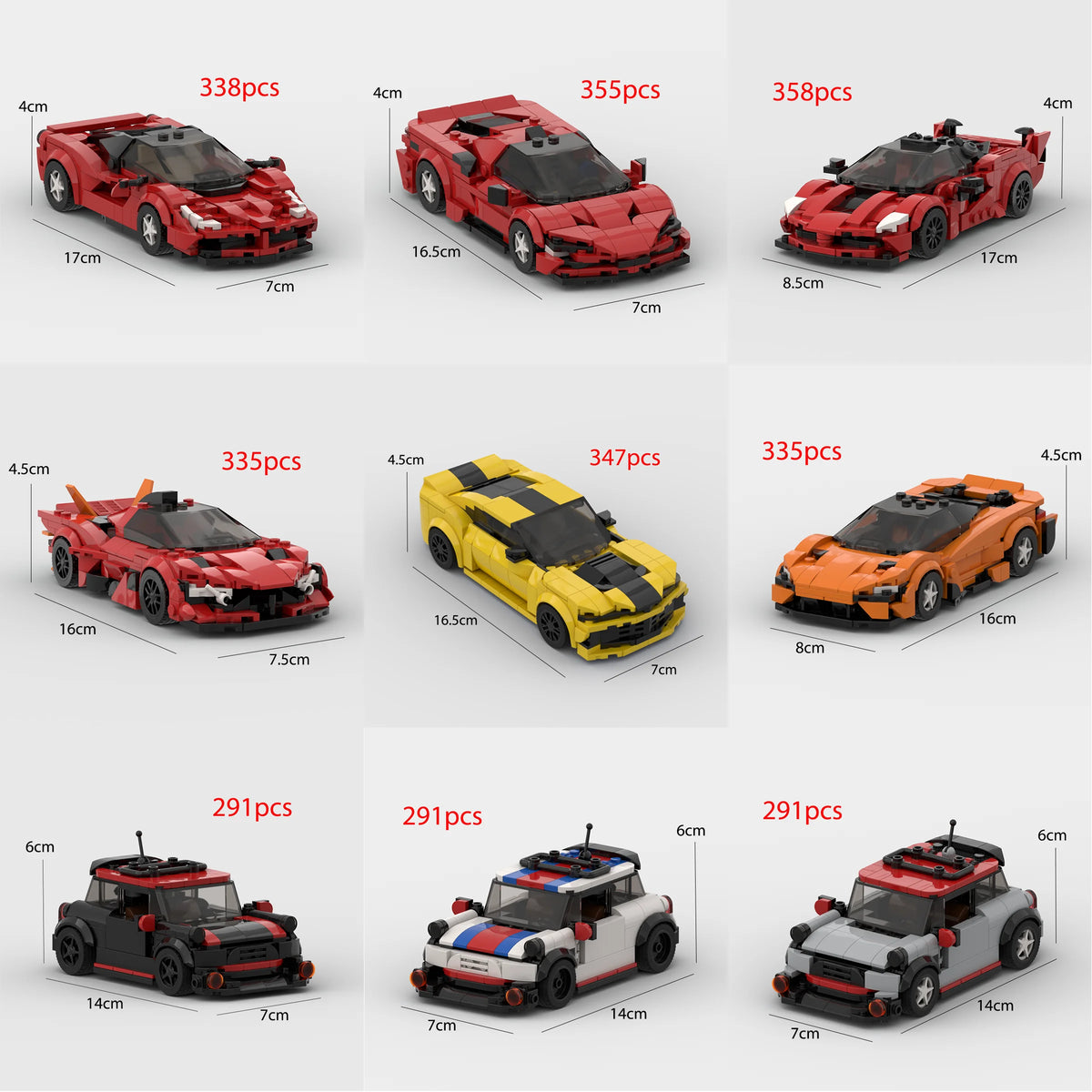 Moc city car building blocks
