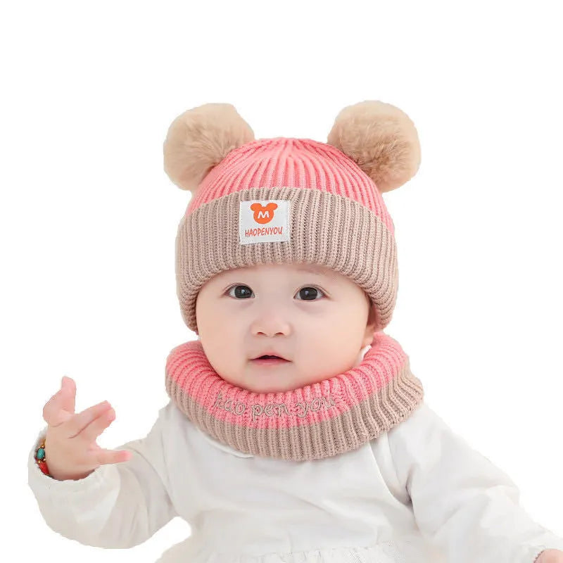 Kids baby hat and scarf set