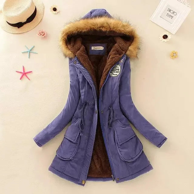 Women's royal blue winter jackets & coats