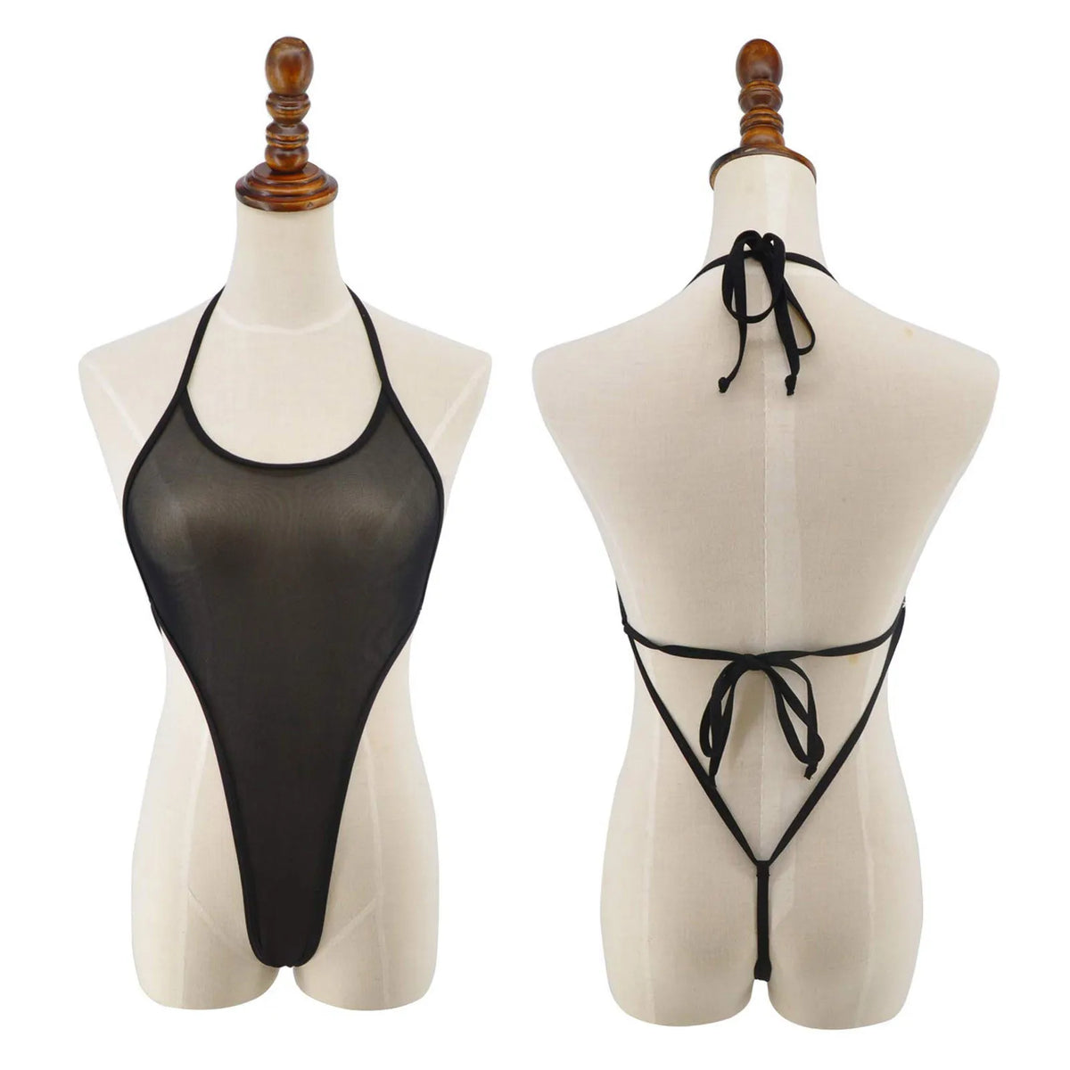 Alternate view: Women's halter cross bra lingerie set