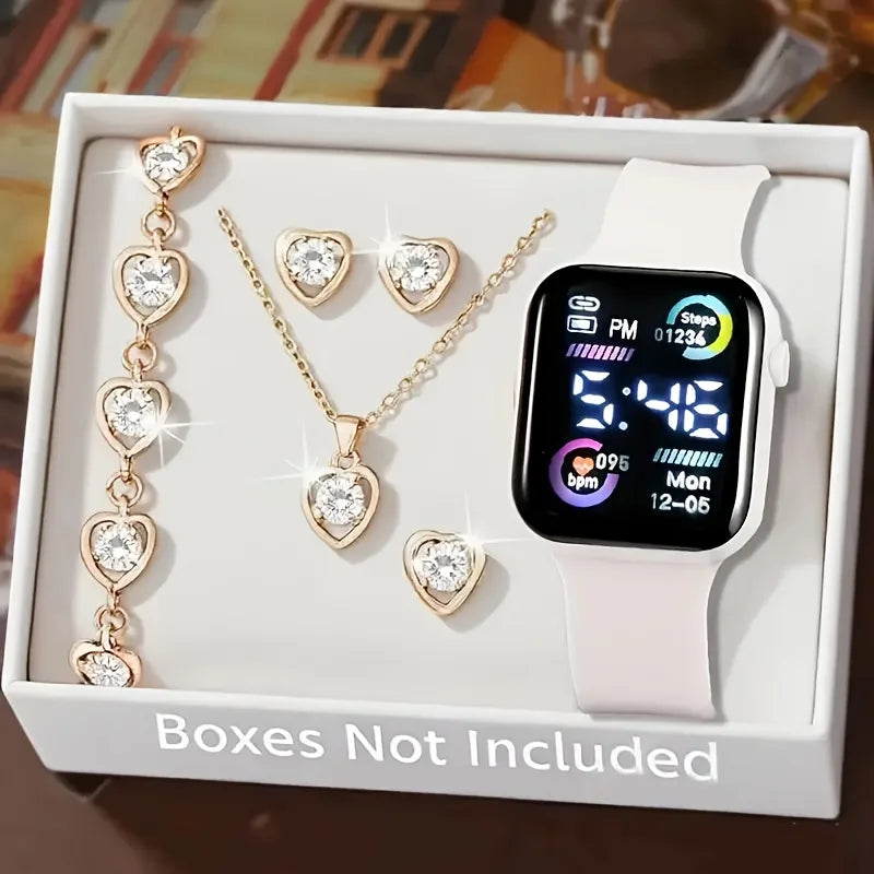 Digital watch and jewelry gift set - view 3