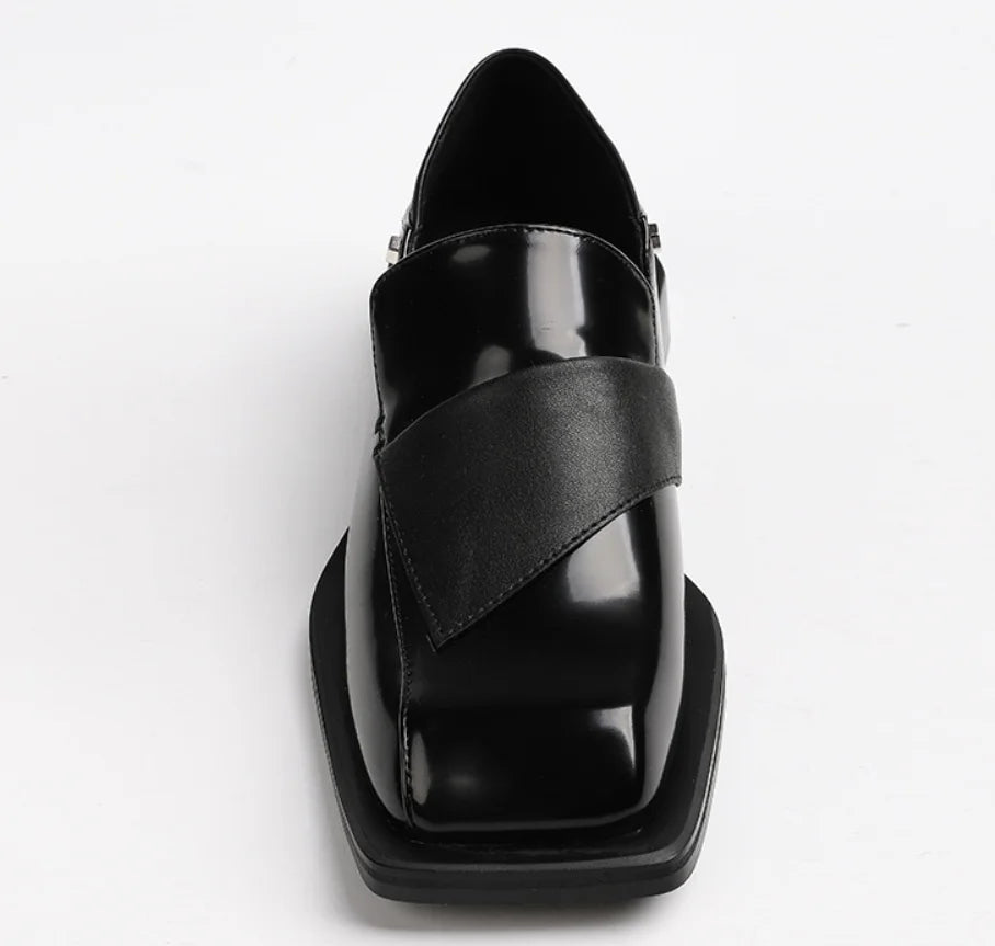 Alternate view: Women's square toe derby shoes
