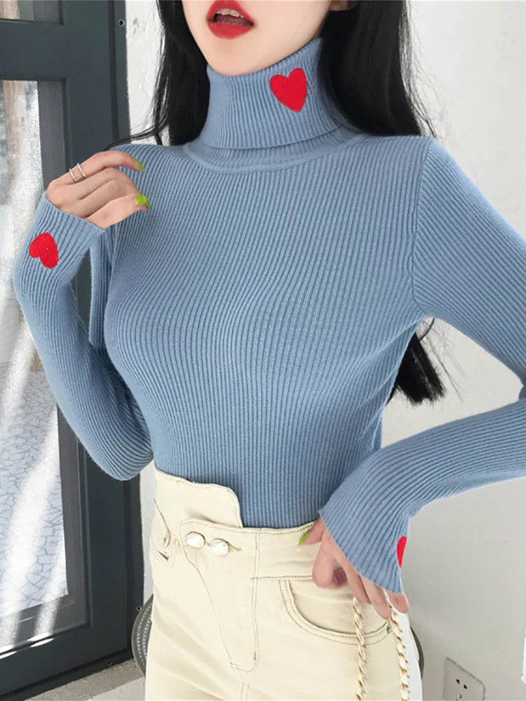 Alternate view: Women's heart sweater