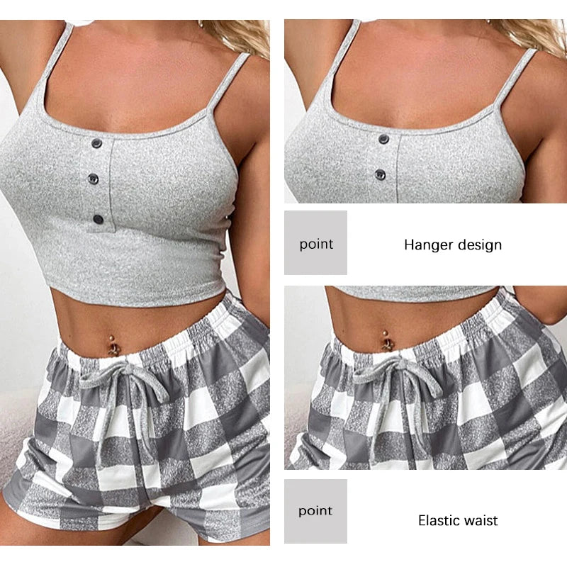 Alternate view: Women's cami & shorts
