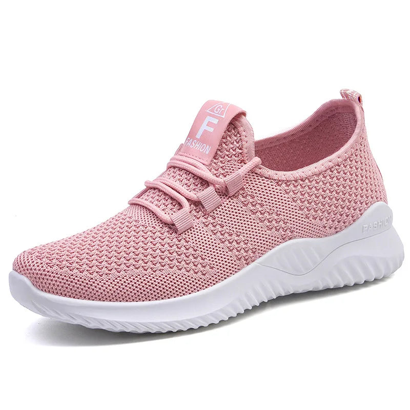 Women's pink summer sneakers