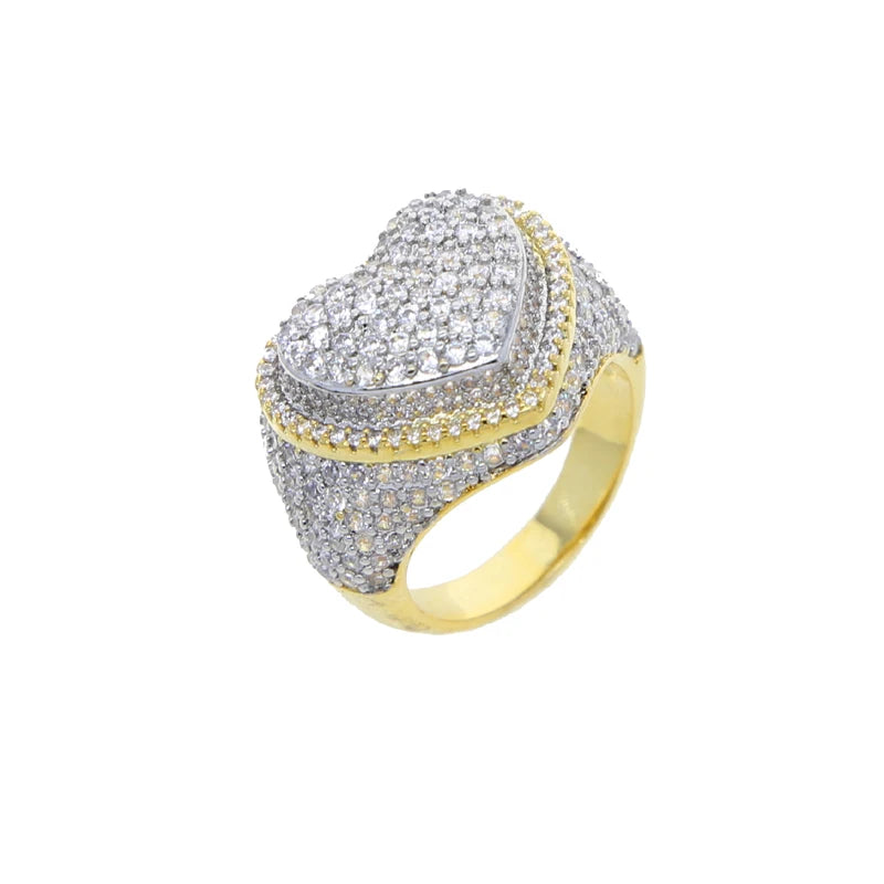Women's heart eternity ring