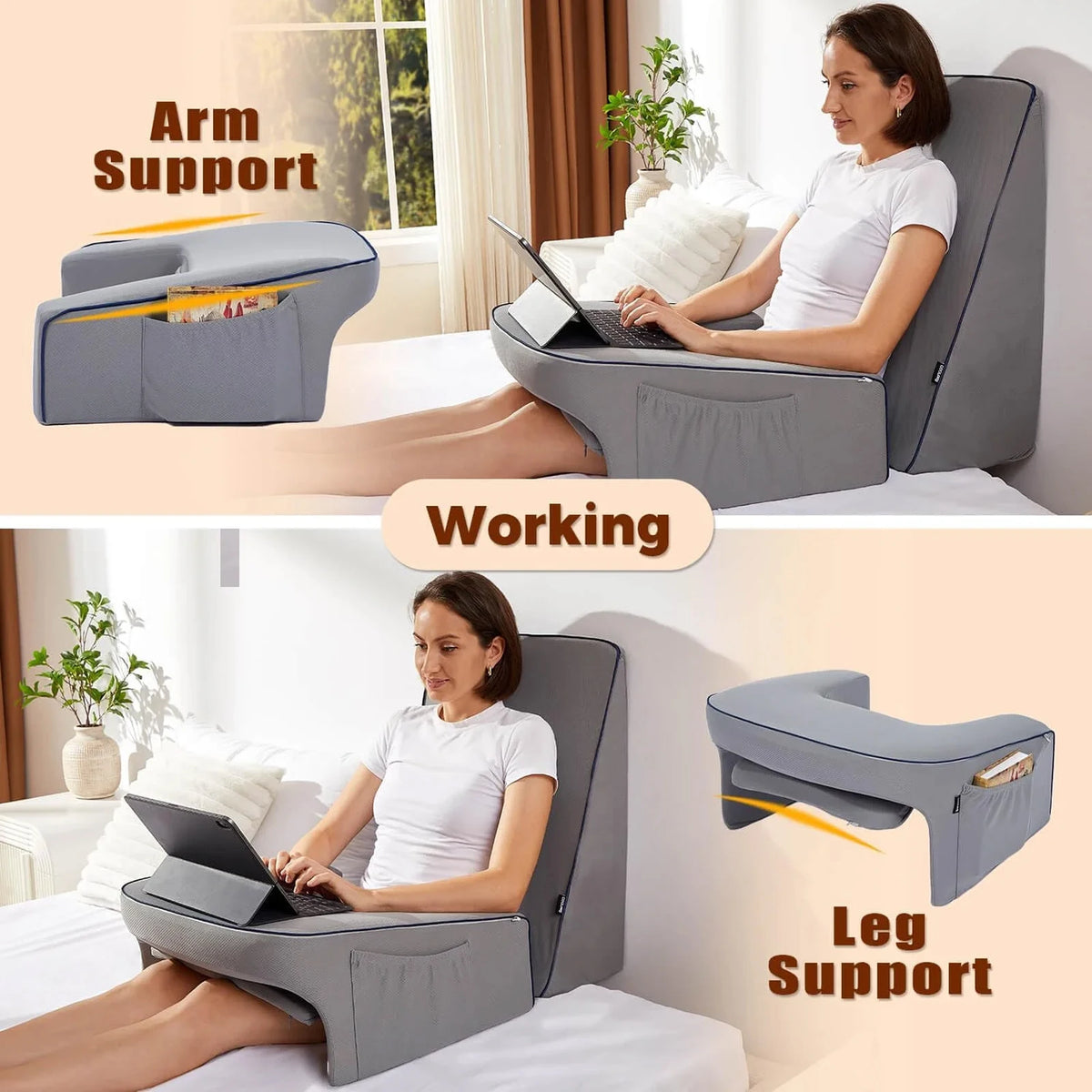 Alternate view: Memory foam lap pillow