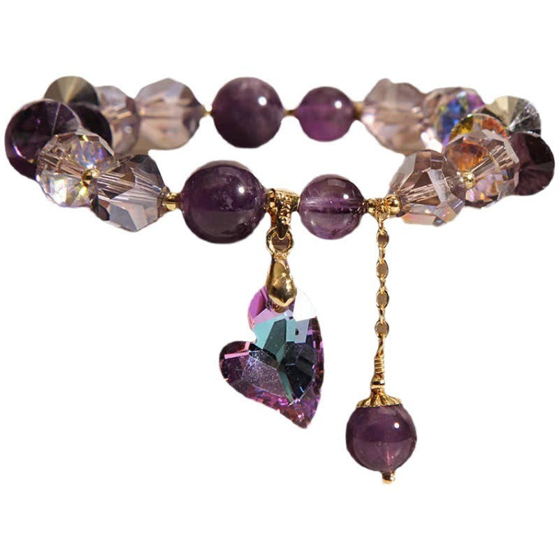 Alternate view: Women's amethyst bracelet