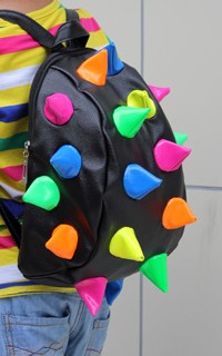 Unisex color school backpacks