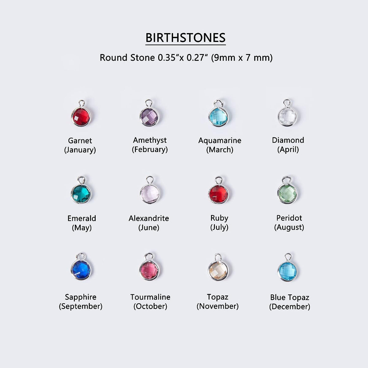Women's birthstone necklace