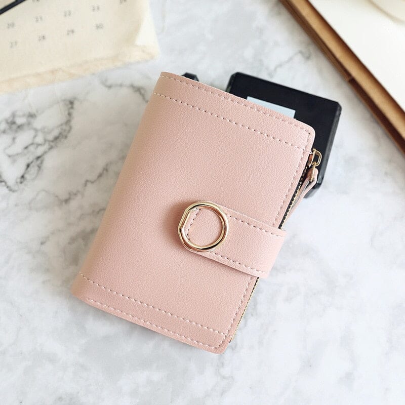 Unisex pink miniature wallets
