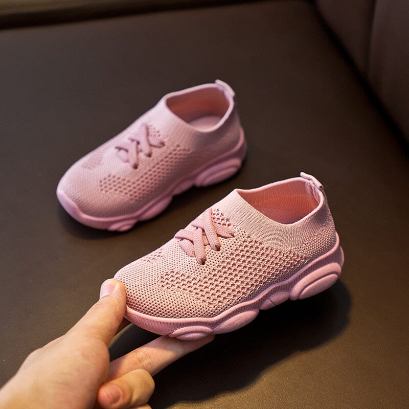 Girls pink casual flats