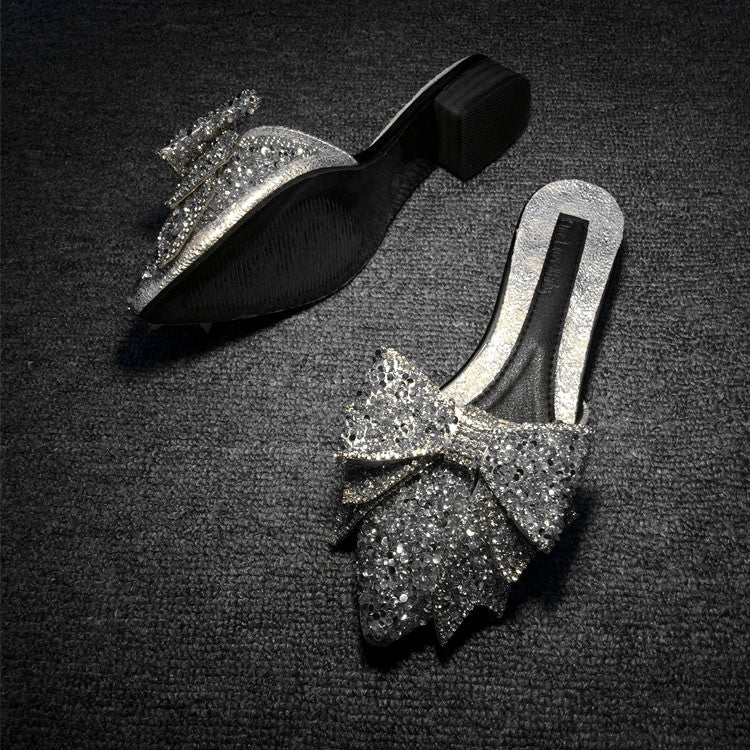 Alternate view: Women's rhinestone bow sandals